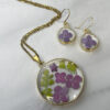 conjunto bisel de flores naturales 3