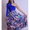 Falda azul beige barranquero