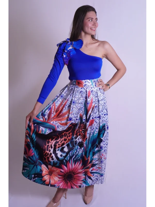 Falda clara jaguar (1) Falda clara jaguar