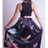 Falda negra colibries verdes