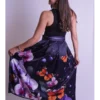 Falda negra mariposa naranja