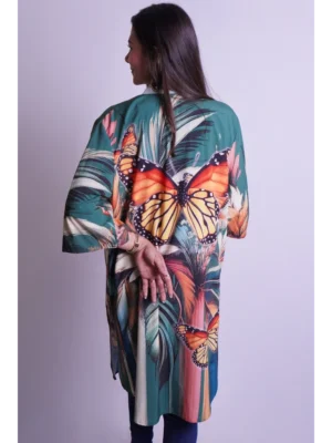 Kimono verde monarca