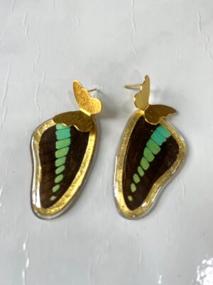 Arete alas topo bronce