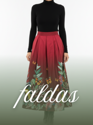 Chaqueta beige y mariposa azul