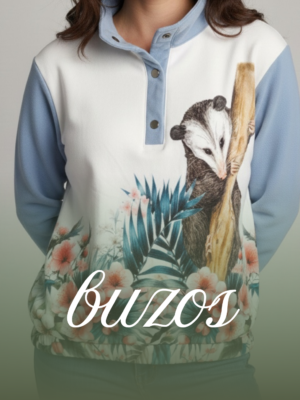 Chaqueta beige y mariposa azul