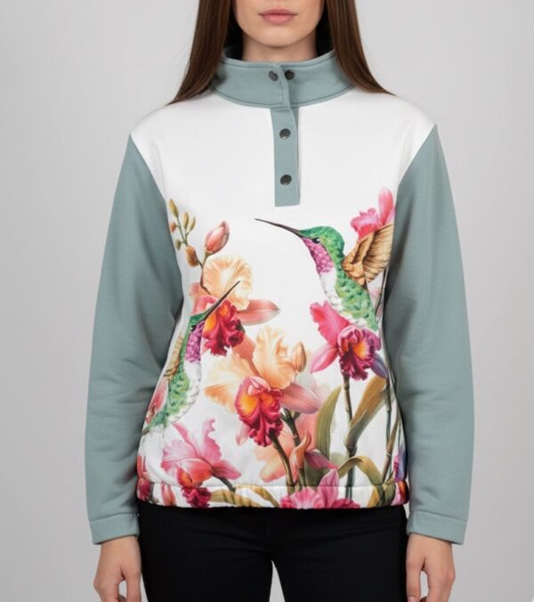 Talla S - Buzo verde colibrí