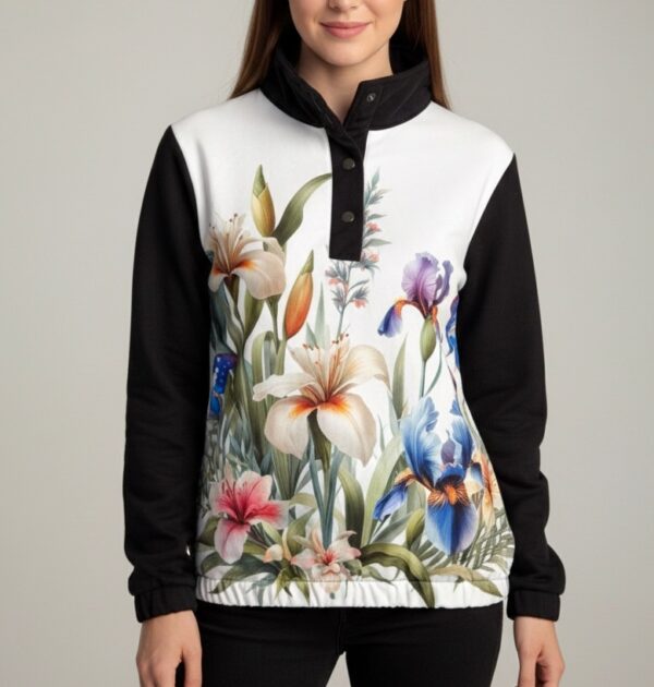 Talla M - Buzo verde mariposa cypris