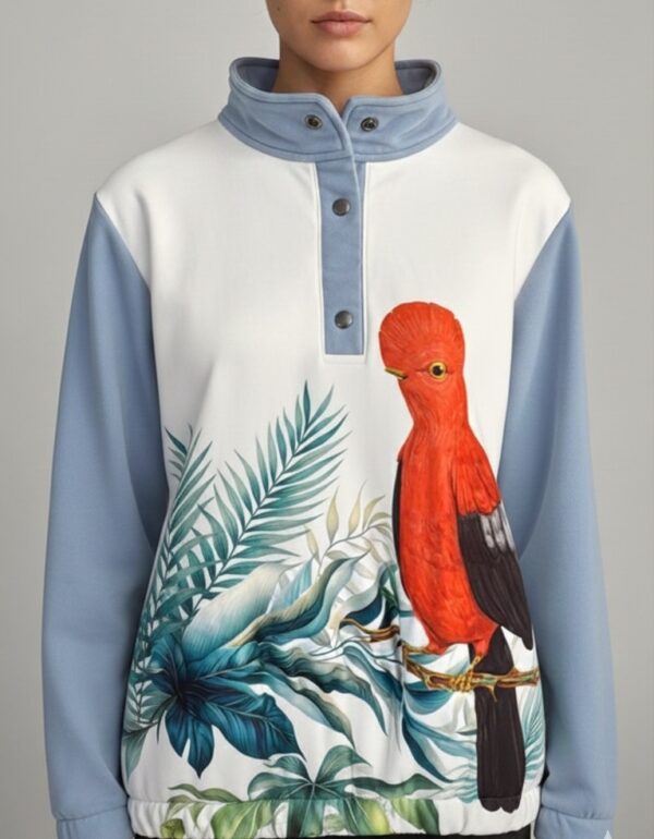 Talla M - Buzo azul gallito de roca