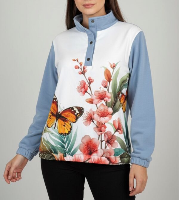 Talla M - Buzo azul prima monarca