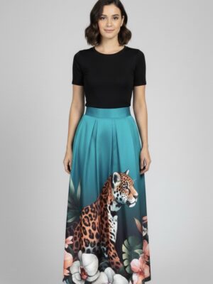 Talla M - Falda tablas jaguar azul