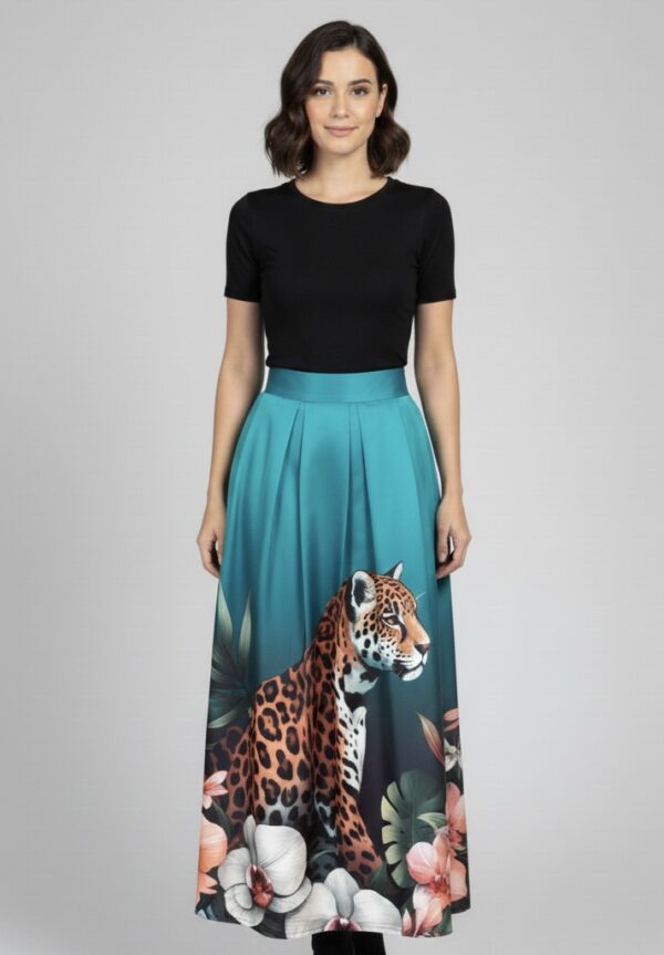 Talla M - Falda tablas jaguar azul