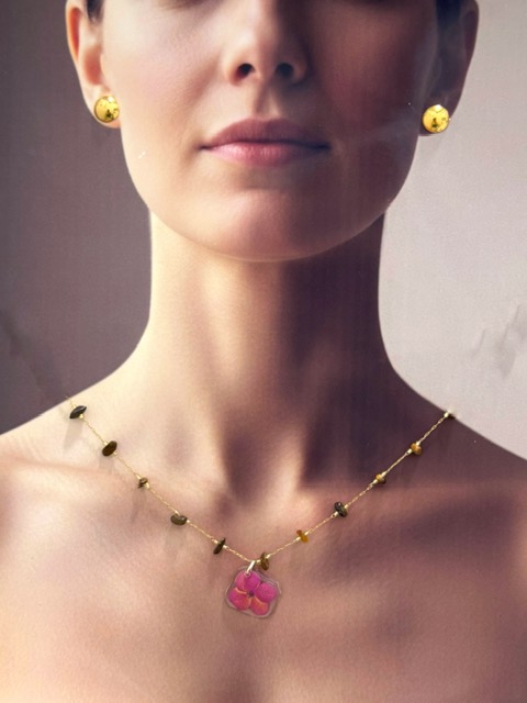 IMG_3506 Conjunto Flor suspendida rosa oscuro