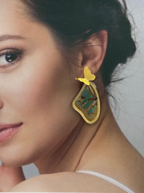 Arete alas topo bronce