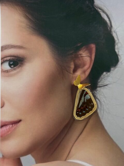 Arete alas topo bronce