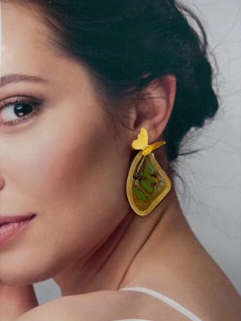 Arete alas topo bronce