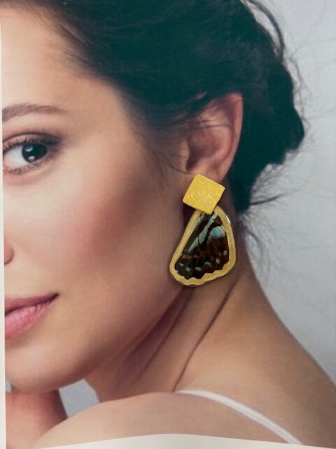 Arete alas topo bronce