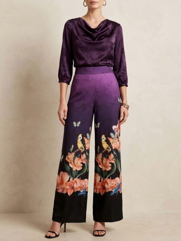 Talla S Pantalón fresco estampado