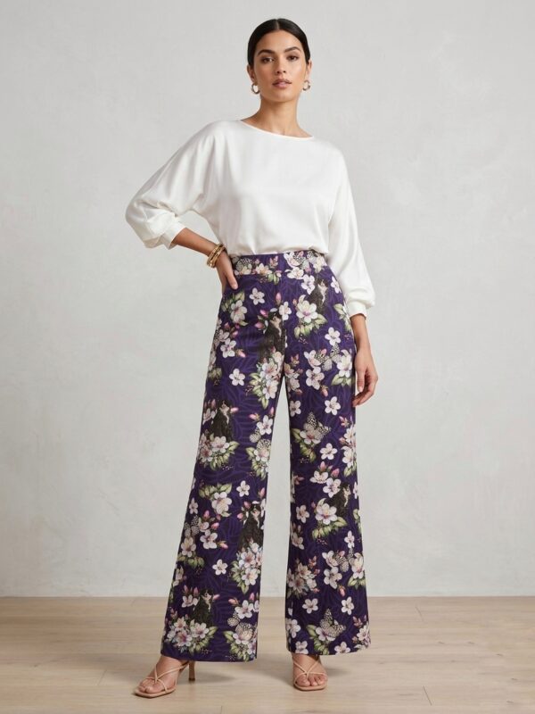 Pantalón fresco estampado