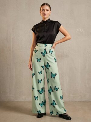 Talla S Pantalón fresco estampado