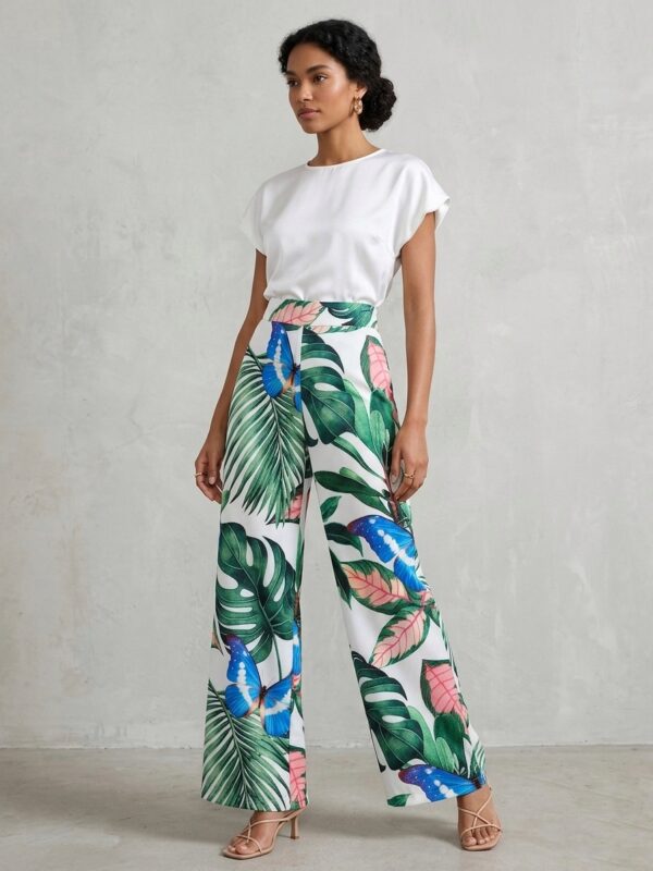 Talla S Pantalón fresco estampado