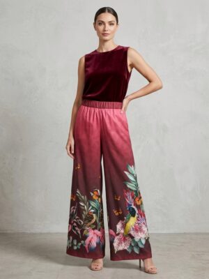 Pantalón fresco estampado