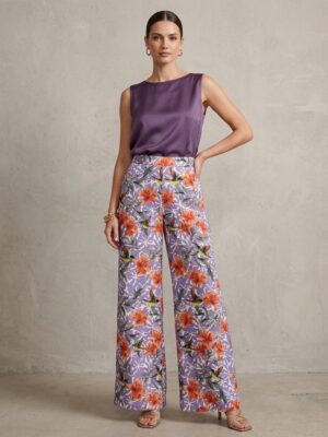 Pantalón fresco estampado