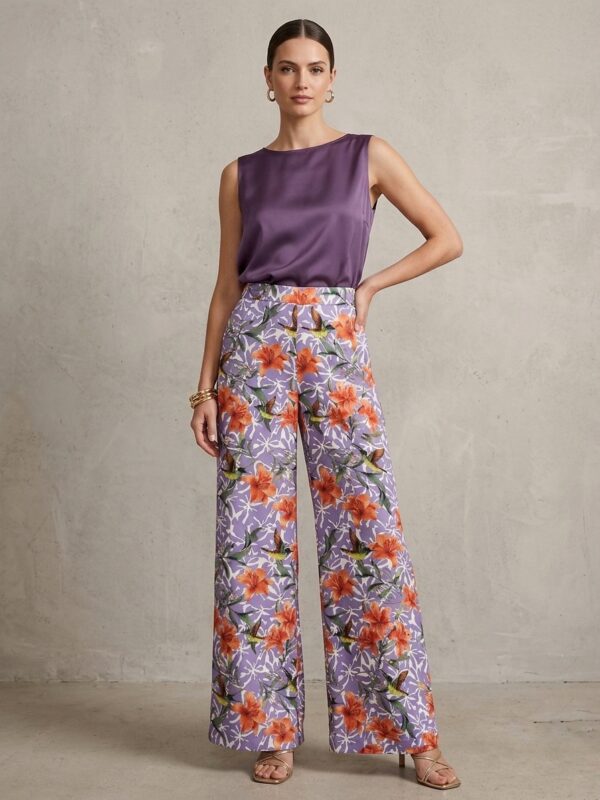 Pantalón fresco estampado