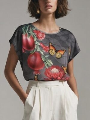 Blusa fresca estampado