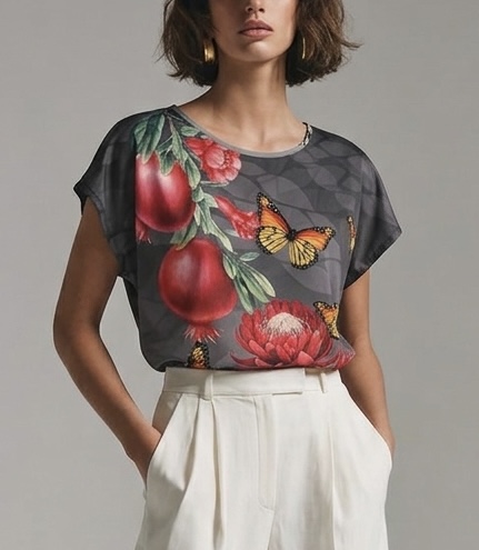 Blusa fresca estampado