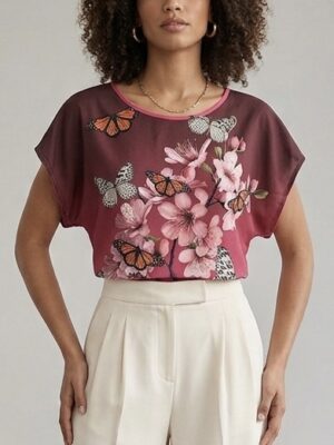 Blusa fresca estampado