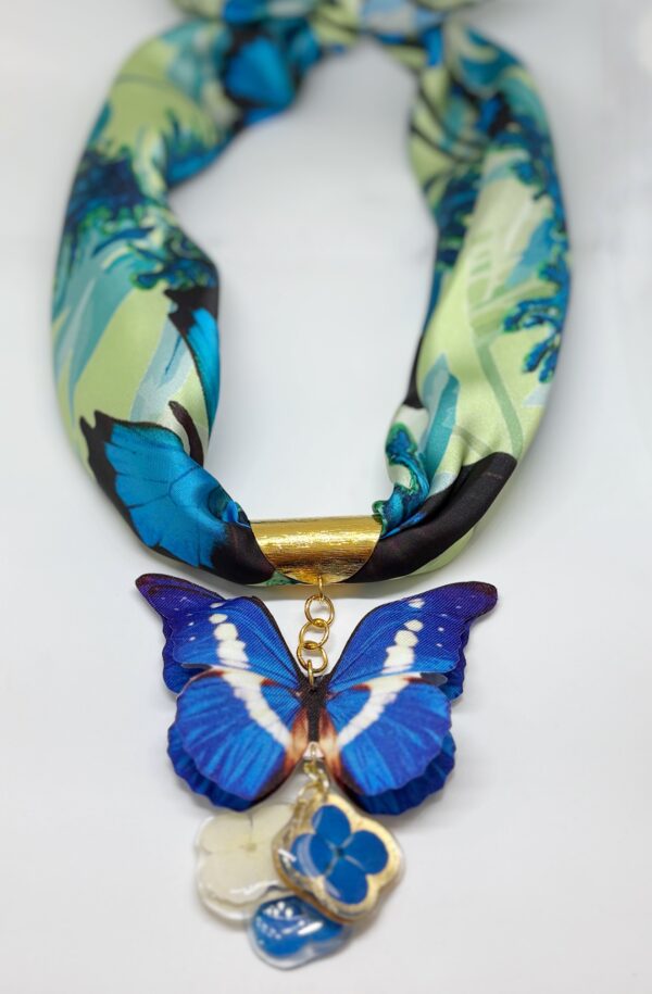 Dije pañoleta Morpho cypris