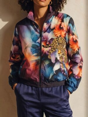 Chaqueta morada jaguar