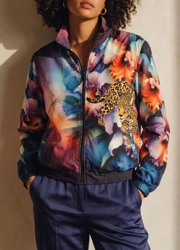 Chaqueta morada jaguar