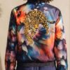 Chaqueta morada jaguar