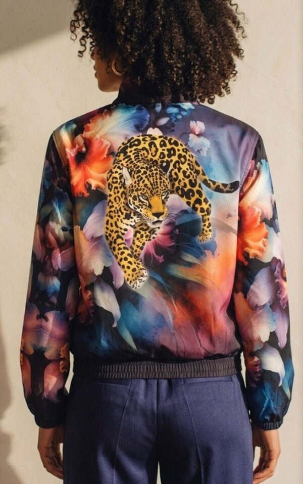 Chaqueta morada jaguar