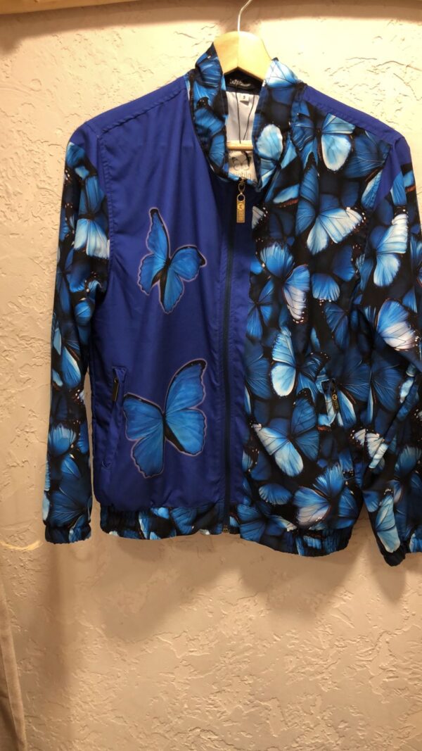 Chaqueta azul Morpho