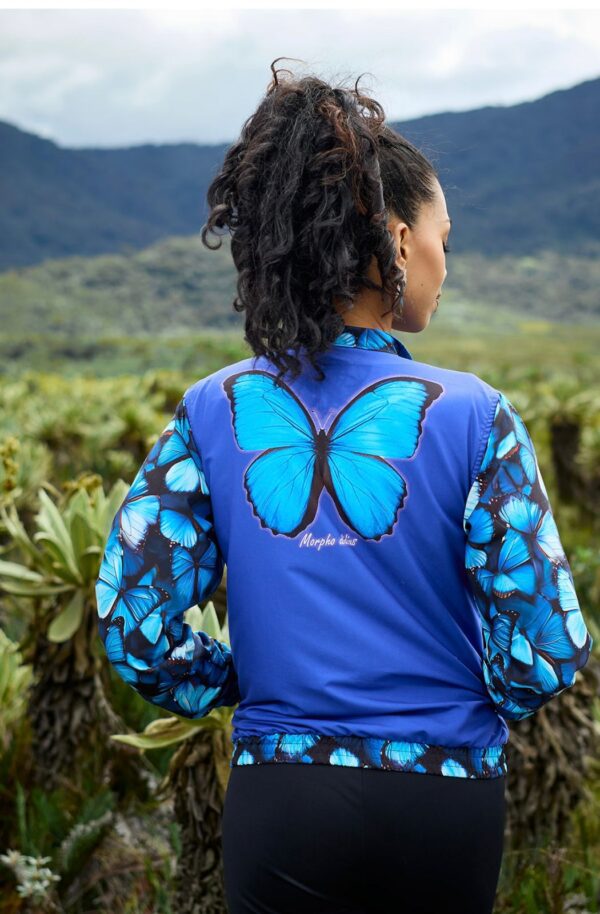 Chaqueta azul Morpho