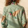 Chaqueta verde colibrí