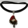collar ala y cuero grueso