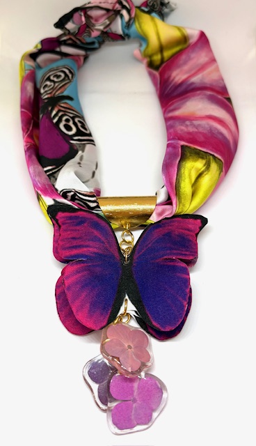 Dije pañoleta Mariposa morada