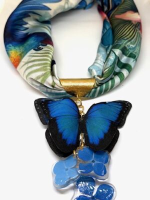 Dije pañoleta Mariposa morpho peleides