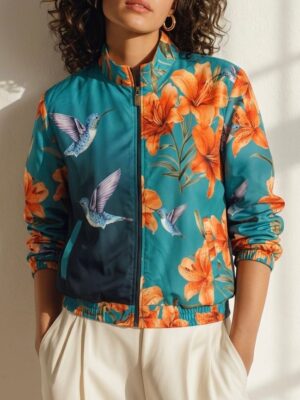 Chaqueta aguamarina colibrí