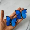 Aretes Colombia. Mariposas tela