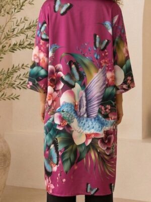 Kimono colibrí fucsia