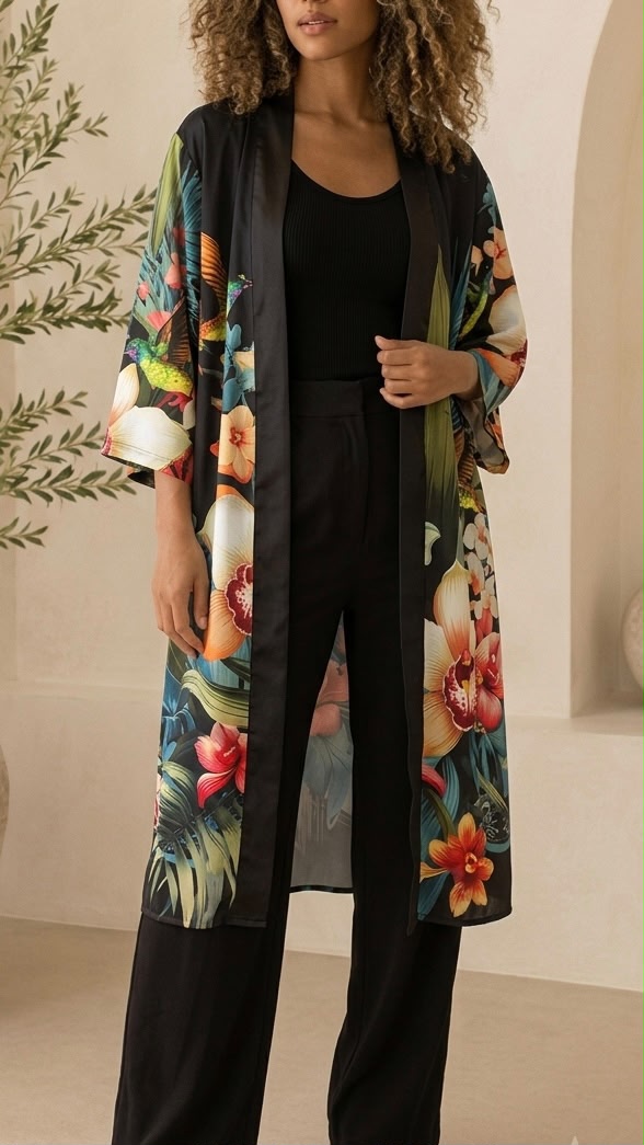 f1c2f117-483e-4000-aac7-f6edc7c88190 Kimono colibrí en negro