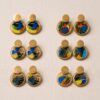 Aretes trozos collage de Alas de Mariposa