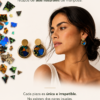 Aretes trozos collage de Alas de Mariposa
