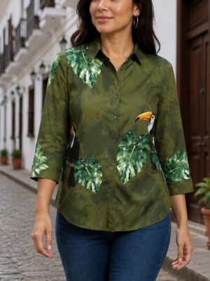 camisa primavera verde tucan