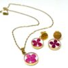 set encapsulado mini dorado