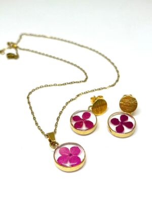 set encapsulado mini dorado